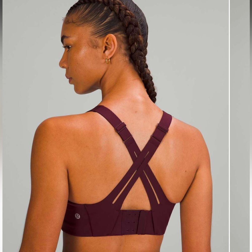 NWT New LULULEMON AirSupport Air Support Bra High Support Cassis Wine 34DDD